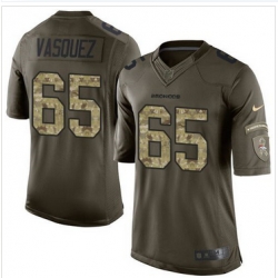 Nike Denver Broncos #65 Louis Vasquez Green Men 27s Stitched NFL Limited Salute To Service Jersey Nike Denver Broncos #65 Louis Vasquez Green Men 27s Stitched NFL Limited Salute To Service Jersey