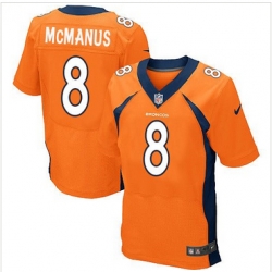 Nike Denver Broncos #8 Brandon McManus Orange Team Color Mens Stitched NFL New Elite Jersey Nike Denver Broncos #8 Brandon McManus Orange Team Color Mens Stitched NFL New Elite Jersey