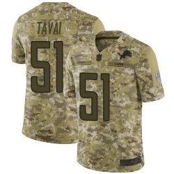 Lions 51 Jahlani Tavai Camo Men Stitched Football Limited 2018 Salute To Service Jersey Lions 51 Jahlani Tavai Camo Men Stitched Football Limited 2018 Salute To Service Jersey