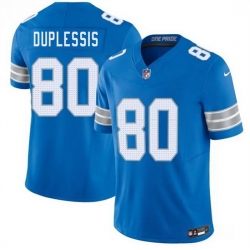 Men Detroit Lions  80 Kyre Duplessis Blue 2026 F U S E  Vapor Limited Stitched Jersey