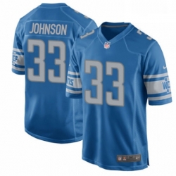 Men Nike Detroit Lions 33 Kerryon Johnson Game Blue Team Color NFL Jersey Men Nike Detroit Lions 33 Kerryon Johnson Game Blue Team Color NFL Jersey