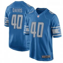 Men Nike Detroit Lions 40 Jarrad Davis Game Light Blue Team Color NFL Jersey Men Nike Detroit Lions 40 Jarrad Davis Game Light Blue Team Color NFL Jersey