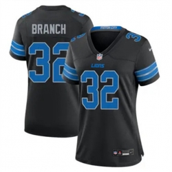 Women Detroit Lions 32 Brian Branch Black 2023 F U S E Vapor Untouchable Limited Stitched Jersey