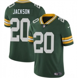 Men Green Bay Packers  20 Domani Jackson Green 2026 Draft Vapor Untouchable Limited Stitched Football Jersey