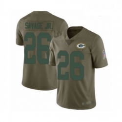 Men Green Bay Packers 26 Darnell Savage Jr Limited Olive 2017 Salute to Service Football Jersey Men Green Bay Packers 26 Darnell Savage Jr Limited Olive 2017 Salute to Service Football Jersey