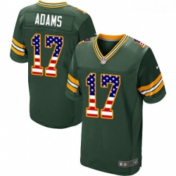 Men Nike Green Bay Packers 17 Davante Adams Elite Green Home USA Flag Fashion NFL Jersey Men Nike Green Bay Packers 17 Davante Adams Elite Green Home USA Flag Fashion NFL Jersey