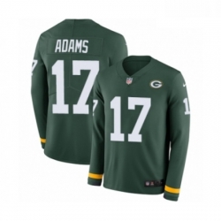 Men Nike Green Bay Packers 17 Davante Adams Limited Green Therma Long Sleeve NFL Jersey Men Nike Green Bay Packers 17 Davante Adams Limited Green Therma Long Sleeve NFL Jersey