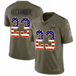 Men Nike Green Bay Packers 23 Jaire Alexander Limited OliveUSA Flag 2017 Salute to Service NFL Jersey Men Nike Green Bay Packers 23 Jaire Alexander Limited OliveUSA Flag 2017 Salute to Service NFL Jersey