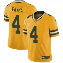 Men Nike Green Bay Packers 4 Brett Favre Limited Gold Rush Vapor Untouchable NFL Jersey Men Nike Green Bay Packers 4 Brett Favre Limited Gold Rush Vapor Untouchable NFL Jersey