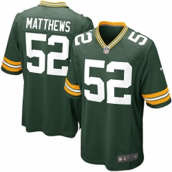 Men Nike Green Bay Packers 52 Clay Matthews Game Green Team Color NFL Jersey Men Nike Green Bay Packers 52 Clay Matthews Game Green Team Color NFL Jersey