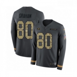Men Nike Green Bay Packers 80 Jimmy Graham Limited Black Salute to Service Therma Long Sleeve NFL Jersey Men Nike Green Bay Packers 80 Jimmy Graham Limited Black Salute to Service Therma Long Sleeve NFL Jersey