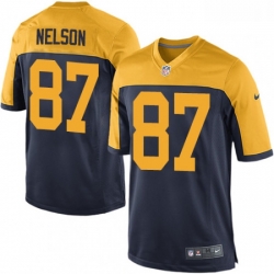 Men Nike Green Bay Packers 87 Jordy Nelson Game Navy Blue Alternate NFL Jersey Men Nike Green Bay Packers 87 Jordy Nelson Game Navy Blue Alternate NFL Jersey