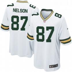 Men Nike Green Bay Packers 87 Jordy Nelson Game White NFL Jersey Men Nike Green Bay Packers 87 Jordy Nelson Game White NFL Jersey