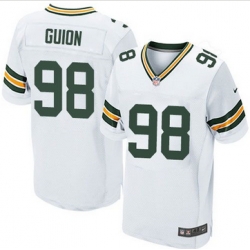 Nike Green Bay Packers #98 Letroy Guion White Mens Stitched NFL Elite Jersey Nike Green Bay Packers #98 Letroy Guion White Mens Stitched NFL Elite Jersey