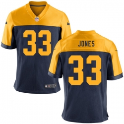 Nike Packers #33Aaron Jones Mens Navy Alternate Game NFL Jersey Nike Packers #33Aaron Jones Mens Navy Alternate Game NFL Jersey