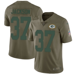 Nike Packers #37 Josh Jackson Olive Mens Stitched NFL Limited 2017 Salute To Service Jersey Nike Packers #37 Josh Jackson Olive Mens Stitched NFL Limited 2017 Salute To Service Jersey