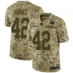 Nike Packers #42 Oren Burks Camo Mens Stitched NFL Limited 2018 Salute To Service Jersey Nike Packers #42 Oren Burks Camo Mens Stitched NFL Limited 2018 Salute To Service Jersey