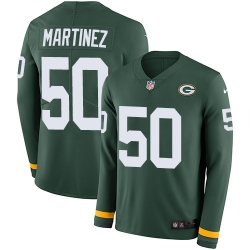 Nike Packers #50 Blake Martinez Green Team Color Men Stitched NFL Limited Therma Long Sleeve Jersey Nike Packers #50 Blake Martinez Green Team Color Men Stitched NFL Limited Therma Long Sleeve Jersey