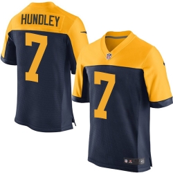 Nike Packers #7 Brett Hundley Mens Elite Navy Blue Alternate NFL Jersey Nike Packers #7 Brett Hundley Mens Elite Navy Blue Alternate NFL Jersey