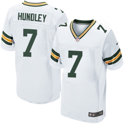 Nike Packers #7 Brett Hundley Mens Elite White NFL Jersey Nike Packers #7 Brett Hundley Mens Elite White NFL Jersey