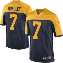 Nike Packers #7 Brett Hundley Mens Game Navy Blue Alternate NFL Jersey Nike Packers #7 Brett Hundley Mens Game Navy Blue Alternate NFL Jersey
