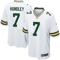 Nike Packers #7 Brett Hundley Mens Game White NFL Jersey Nike Packers #7 Brett Hundley Mens Game White NFL Jersey