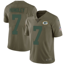 Nike Packers #7 Brett Hundley Mens Limited Olive 2017 Salute to Service NFL Jersey Nike Packers #7 Brett Hundley Mens Limited Olive 2017 Salute to Service NFL Jersey
