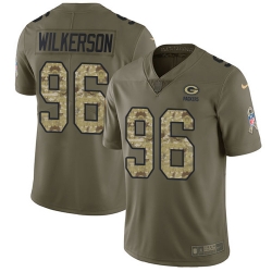 Nike Packers #96 Muhammad Wilkerson Olive Camo Mens Stitched NFL Limited 2017 Salute To Service Jersey Nike Packers #96 Muhammad Wilkerson Olive Camo Mens Stitched NFL Limited 2017 Salute To Service Jersey