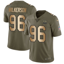 Nike Packers #96 Muhammad Wilkerson Olive Gold Mens Stitched NFL Limited 2017 Salute To Service Jersey Nike Packers #96 Muhammad Wilkerson Olive Gold Mens Stitched NFL Limited 2017 Salute To Service Jersey