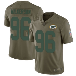 Nike Packers #96 Muhammad Wilkerson Olive Mens Stitched NFL Limited 2017 Salute To Service Jersey Nike Packers #96 Muhammad Wilkerson Olive Mens Stitched NFL Limited 2017 Salute To Service Jersey