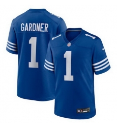 Men Indianapolis Colts 1 Sauce Gardner Blue Vapor Limited Stitched Football Jersey Men Indianapolis Colts 1 Sauce Gardner Blue Vapor Limited Stitched Football Jersey