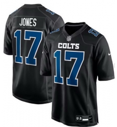 Men Indianapolis Colts 17 Daniel Jones Black Stitched Game Jersey Men Indianapolis Colts 17 Daniel Jones Black Stitched Game Jersey