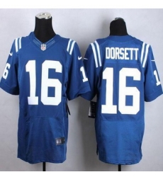 New Indianapolis Colts #16 Phillip Dorsett Royal Blue Team Color Men Stitched NFL Elite Jersey