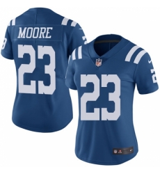 Women's Nike Indianapolis Colts #23 Kenny Moore Limited Royal Blue Rush Vapor Untouchable NFL Jersey