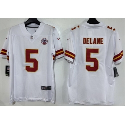 Men Kansas City Chiefs  5 Mansoor Delane White 2026 Vapor Untouchable Limited Stitched Football Jersey