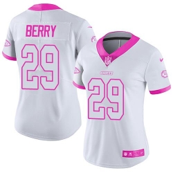 Nike Chiefs #29 Eric Berry White Pink Womens Stitched NFL Limited Rush Fashion Jersey Nike Chiefs #29 Eric Berry White Pink Womens Stitched NFL Limited Rush Fashion Jersey