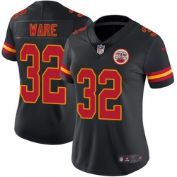 Nike Chiefs #32 Spencer Ware Black Womens Stitched NFL Limited Rush Jersey Nike Chiefs #32 Spencer Ware Black Womens Stitched NFL Limited Rush Jersey