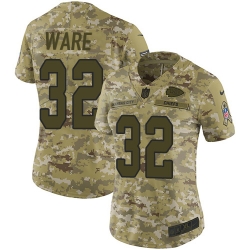 Nike Chiefs #32 Spencer Ware Camo Women Stitched NFL Limited 2018 Salute to Service Jersey Nike Chiefs #32 Spencer Ware Camo Women Stitched NFL Limited 2018 Salute to Service Jersey