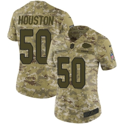 Nike Chiefs #50 Justin Houston Camo Women Stitched NFL Limited 2018 Salute to Service Jersey Nike Chiefs #50 Justin Houston Camo Women Stitched NFL Limited 2018 Salute to Service Jersey