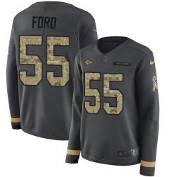 Nike Chiefs #55 Dee Ford Anthracite Salute to Service Women Stitched Nike Chiefs #55 Dee Ford Anthracite Salute to Service Women Stitched