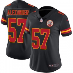 Nike Chiefs #57 D J  Alexander Black Womens Stitched NFL Limited Rush Jersey Nike Chiefs #57 D J  Alexander Black Womens Stitched NFL Limited Rush Jersey