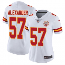 Nike Chiefs #57 D J  Alexander White Womens Stitched NFL Vapor Untouchable Limited Jersey Nike Chiefs #57 D J  Alexander White Womens Stitched NFL Vapor Untouchable Limited Jersey