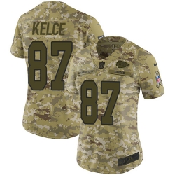 Nike Chiefs #87 Travis Kelce Camo Women Stitched NFL Limited 2018 Salute to Service Jersey Nike Chiefs #87 Travis Kelce Camo Women Stitched NFL Limited 2018 Salute to Service Jersey