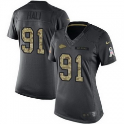 Nike Chiefs #91 Tamba Hali Black Womens Stitched NFL Limited 2016 Salute to Service Jersey Nike Chiefs #91 Tamba Hali Black Womens Stitched NFL Limited 2016 Salute to Service Jersey