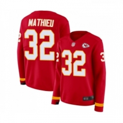 Womens Kansas City Chiefs 32 Tyrann Mathieu Limited Red Therma Long Sleeve Football Jersey Womens Kansas City Chiefs 32 Tyrann Mathieu Limited Red Therma Long Sleeve Football Jersey