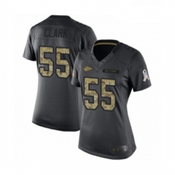 Womens Kansas City Chiefs 55 Frank Clark Limited Black 2016 Salute to Service Football Jersey Womens Kansas City Chiefs 55 Frank Clark Limited Black 2016 Salute to Service Football Jersey
