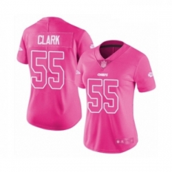Womens Kansas City Chiefs 55 Frank Clark Limited Pink Rush Fashion Football Jersey Womens Kansas City Chiefs 55 Frank Clark Limited Pink Rush Fashion Football Jersey