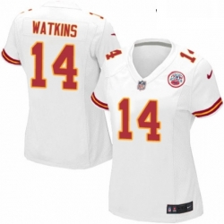 Womens Nike Kansas City Chiefs 14 Sammy Watkins Game White NFL Jersey Womens Nike Kansas City Chiefs 14 Sammy Watkins Game White NFL Jersey