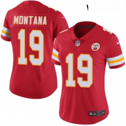 Womens Nike Kansas City Chiefs 19 Joe Montana Red Team Color Vapor Untouchable Limited Player NFL Jersey Womens Nike Kansas City Chiefs 19 Joe Montana Red Team Color Vapor Untouchable Limited Player NFL Jersey