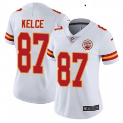 Womens Nike Kansas City Chiefs 87 Travis Kelce White Vapor Untouchable Limited Player NFL Jersey Womens Nike Kansas City Chiefs 87 Travis Kelce White Vapor Untouchable Limited Player NFL Jersey